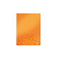 LEITZ Cahier WOW A4 80 pages ligné Orange métallisé Cahier