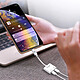 Acheter LinQ Adaptateur Audio et Charge iPhone vers Double Lightning Compact  Blanc