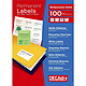 DECADRY Boite 800 étiquettes blanches multi-usage 99,1 x 67,7 mm Etiquette multi-usages