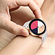 Avizar Bracelet pour Galaxy Watch 5 / 5 Pro / 4 Silicone Coutures Bicolore  Blanc / Rouge pas cher