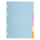 EXACOMPTA Intercalaires carte pastel 170g Forever 6 positions - A4 - Teintes Pastel x 50 Intercalaire/Répertoire