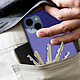 Avizar Coque pour iPhone 14 Plus Silicone Semi-rigide Finition Soft-touch Fine  violet pas cher