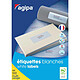 AGIPA Boite de 800 étiquettes 105x74 mm (8 x 100F A4) Multi-usage Coin Droit Permanent Blanc Etiquettes d'adresse