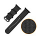 Avis Evetane Bracelet en nylon pour Apple Watch (42/44/45/49 mm) Noir