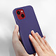 Acheter Avizar Coque iPhone 13 Silicone Semi-rigide Finition Soft-touch violet