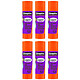 CLÉOPÂTRE Bâton de Colle 'Cléostick Purple' en 8 gr x 6 Bâton de colle