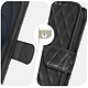 Avizar Étui pour iPhone 15 Portefeuille Design rhombique matelassé  Noir pas cher