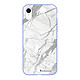 LaCoqueFrançaise Coque iPhone Xr Silicone Liquide Douce lilas Marbre gris Coque iPhone Xr Silicone Liquide Douce lilas Marbre gris