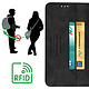 Acheter Avizar Housse Folio pour Galaxy A34 5G Portefeuille et Support vidéo Blocage RFID  Noir