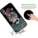 Avis Evetane Coque iPhone X/ Xs Silicone Liquide Douce noir Tigre Fashion