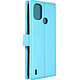 Avizar Etui pour Nokia C21 Plus avec Support Vidéo et Portefeuille  Bleu Étui folio spécialement conçu pour votre Nokia C21 Plus