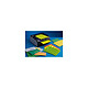 TECHMAY Boite de 400 étiquettes couleur 105X148,5mm jaune vif sur format A4 Etiquette spécifique