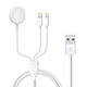 Avizar Câble USB vers 2x Lightning et Chargeur Magnétique Intensité 2A  Blanc Le câble USB tout trouvé pour la charge de vos appareils Apple