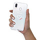 LaCoqueFrançaise Coque Samsung Galaxy A20e 360 intégrale transparente Motif Coeur Blanc Amour Tendance pas cher