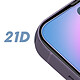 Acheter Avizar Verre Trempe 9H iPhone 14 Pro Max Couverture 21D Anti-traces de doigts et taches d'huile  Noir