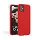 Jaym Coque pour Apple iPhone 13 Pro Premium Silicone Microfibre Rouge Coque conçue sur mesure pour Apple iPhone 13 Pro