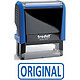 Avis TRODAT Tampon X-print 4912 Formule Commerciale Texte + Picto 'ORIGINAL' Bleu