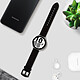 Avis Avizar Bracelet Samsung Galaxy Watch 4 en Cuir Ajustable avec Boucle Ardillon Noir