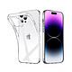 Evetane Coque iPhone 14 Pro souple en silicone transparente Motif Coque iPhone 14 Pro souple en silicone transparente