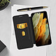 Acheter Avizar Housse Samsung Galaxy S21 Ultra Clapet Porte-carte Dragonne Effet Carbone noir