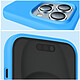 Acheter Moxie Coque pour iPhone 15 Pro Semi-rigide Intérieur Microfibre Bleu