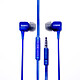 Mooov 733106 - Ecouteurs Neon intra auriculaire avec micro 1,2 m - bleu