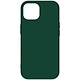 Avizar Coque pour iPhone 15 Silicone Premium Semi rigide Finition Mate Douce  Vert foncé - Coque série Fast Premium, conçue avec un mélange de polycarbonate et de silicone, pour votre Apple iPhone 15