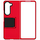 Avizar Coque pour Samsung Galaxy Z Fold 5 Rigide avec Béquille Support  Rouge - Coque résistante série Classic Stand rouge spécialement conçue pour Samsung Galaxy Z Fold 5