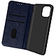 Avizar Housse Apple iPhone 13 Clapet Portefeuille Fonction Support vidéo bleu - Étui noir avec un porte-cartes spécialement conçu pour Apple iPhone 13