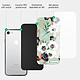 Acheter LaCoqueFrançaise Coque iPhone 7/8/ iPhone SE 2020/ 2022 Coque Soft Touch Glossy Fleurs vert d'eau Design