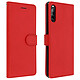 Avizar Étui Sony Xperia L4 Porte-carte Support Vidéo Dragonne Amovible Rouge Un étui folio de protection spécialement conçu pour le Sony Xperia L4.