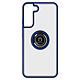 Avizar Coque pour Samsung Galaxy S22 Plus Bi-matière Bague Métallique Support Vidéo  Bleu - Coque de protection avec un anneau de maintien conçue pour Samsung Galaxy S22 Plus