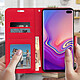 Avis Avizar Etui folio Rouge Éco-cuir pour Samsung Galaxy S10 Plus