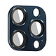 Enkay Verre Trempé Caméra pour iPhone 15 Pro et 15 Pro Max Cadre Alliage Aluminium  Bleu Conçu avec une dureté 9H, assurant une protection renforcée contre les rayures et les impacts