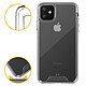 Avizar Coque iPhone 11 Protection Bi-matière Bumper Collection Cristal Transparent pas cher