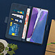 Acheter Avizar Housse Samsung Galaxy Note 20 Étui Folio Porte-carte Fonction Support Bleu
