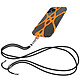 Avizar Cordon Smartphone avec Silicone Universel Extensible Réglable 90cm  orange - Votre cordon smartphone avec attache pour une utilisation tendance et quotidienne