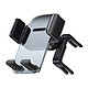 Baseus Support voiture pour Smartphone 4.7 pouces Grille d'aération Rotatif 360° Noir