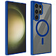 Acheter Avizar Coque MagSafe pour Samsung Galaxy S23 Ultra Dos Rigide Contour Silicone Mat  Bleu