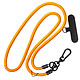 Avizar Cordon pour Téléphone Tour de Cou 60cm Attache Universelle Orange - Lanière téléphone orange facilitant le transport de votre téléphone