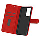 Avizar Étui Samsung Galaxy S21 Ultra Protection avec Porte-carte Fonction Support rouge - Housse portefeuille spécialement conçue pour Samsung Galaxy S21 Ultra.