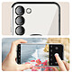 Avizar Coque MagSafe pour Samsung S23 Plus silicone protection caméra Transparent / Argent pas cher