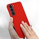Acheter Avizar Coque Samsung Galaxy S22 Silicone Semi-rigide Finition Soft-touch Fine Rouge
