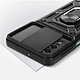 Avizar Coque Samsung Galaxy A22 Antichoc Cache Caméra Bague Support Vidéo noir pas cher