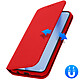 Avizar Housse Huawei P40 Lite Étui Folio Portefeuille Fonction Support rouge pas cher