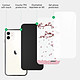 Acheter Evetane Coque iPhone 12 Mini Coque Soft Touch Glossy Chute De Fleurs Design