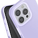 Avis Avizar Coque pour iPhone 16 Pro Silicone Souple Intérieur Doux Bord Surélevé Violet Clair