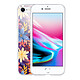 Avis LaCoqueFrançaise Coque iPhone 7/8/ iPhone SE 2020 360 intégrale transparente Motif Fleurs violettes et oranges Tendance