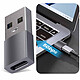 Acheter Satechi Adaptateur USB vers USB-C Charge et Synchro 5Gbps Compact  Gris