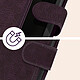 Avizar Étui pour iPhone 15 Pro Max Clapet Portefeuille Support Vidéo  Violet pas cher